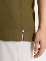Maglietta con scollo a V in Viscosa Summer Verdi Donna - Ragno