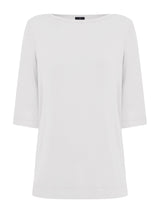 T-Shirt con manica 3/4 in misto viscosa -  - Ragno