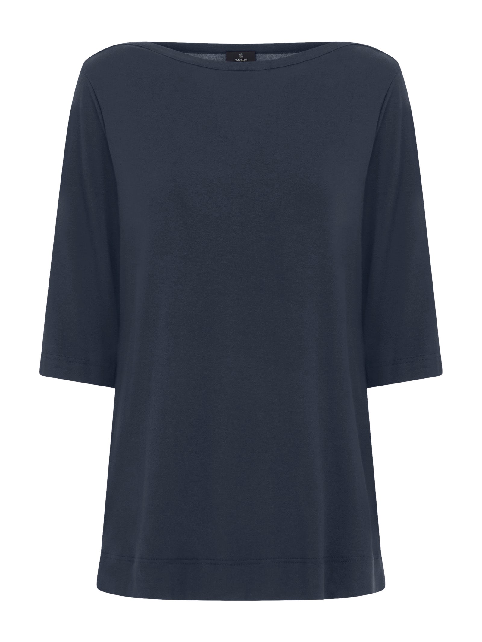 T-Shirt con manica 3/4 in misto viscosa -  - Ragno