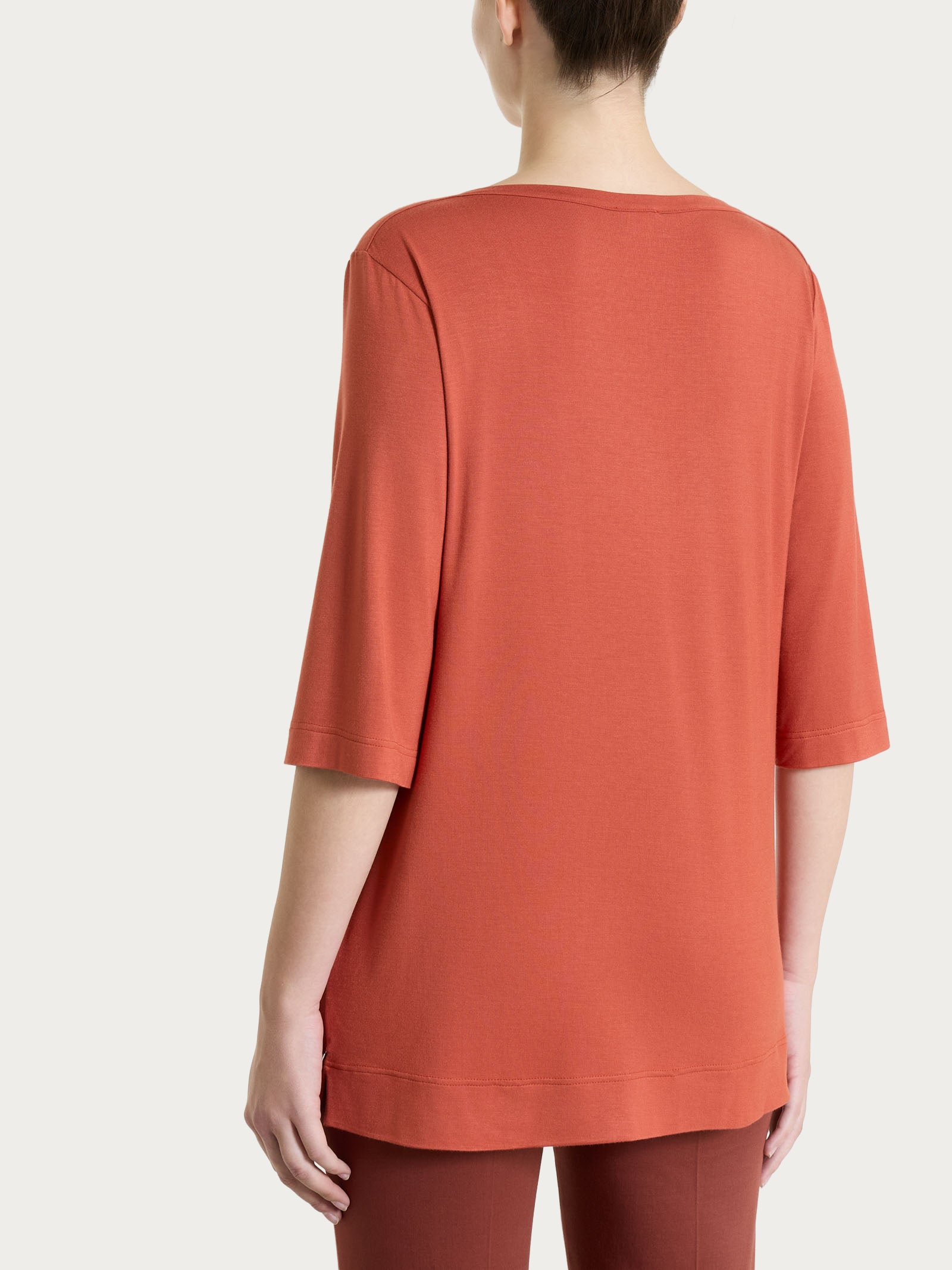 Maglietta con manica 3/4 in misto viscosa Rossi Donna - Ragno