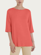 Maglietta con manica 3/4 in misto viscosa Rosa Donna - Ragno
