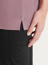 Maglietta con manica 3/4 in misto viscosa Viola Donna - Ragno