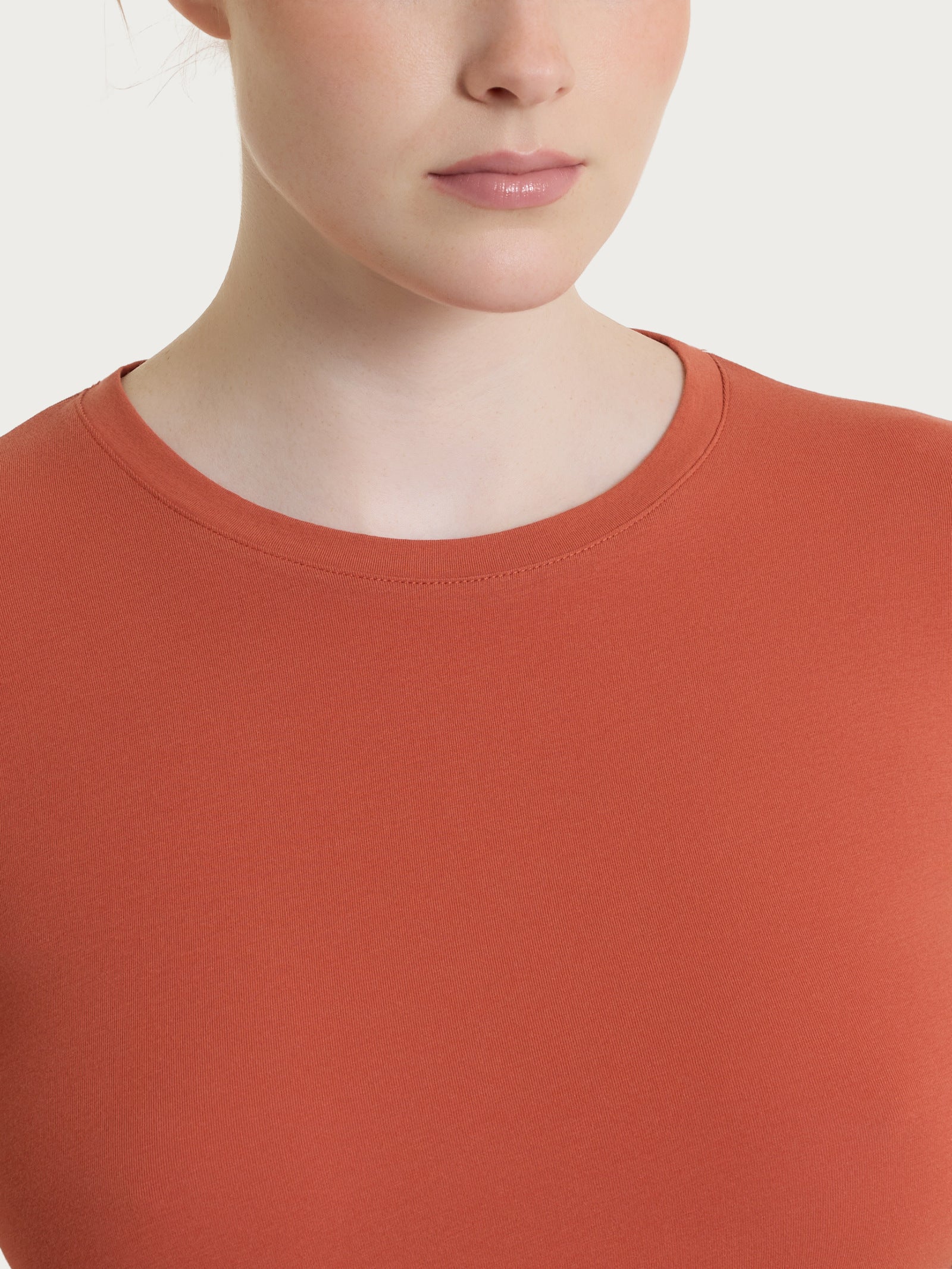 Maglietta girocollo chiuso in Ultralight Rossi Donna - Ragno