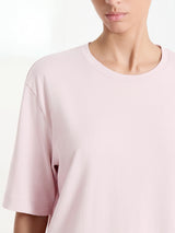 Maglietta boxy tinta unita in Ultralight Rosa Donna - Ragno