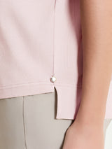 Maglietta boxy tinta unita in Ultralight Rosa Donna - Ragno