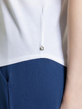 Maglietta tinta unita con manica 3/4 in Ultralight Bianchi Donna - Ragno