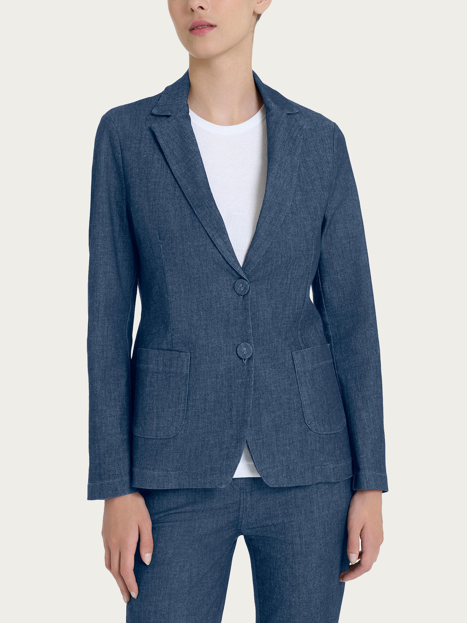 Blazer due bottoni in Light Denim Blu Donna - Ragno