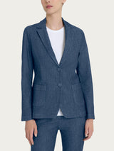 Blazer due bottoni in Light Denim Blu Donna - Ragno