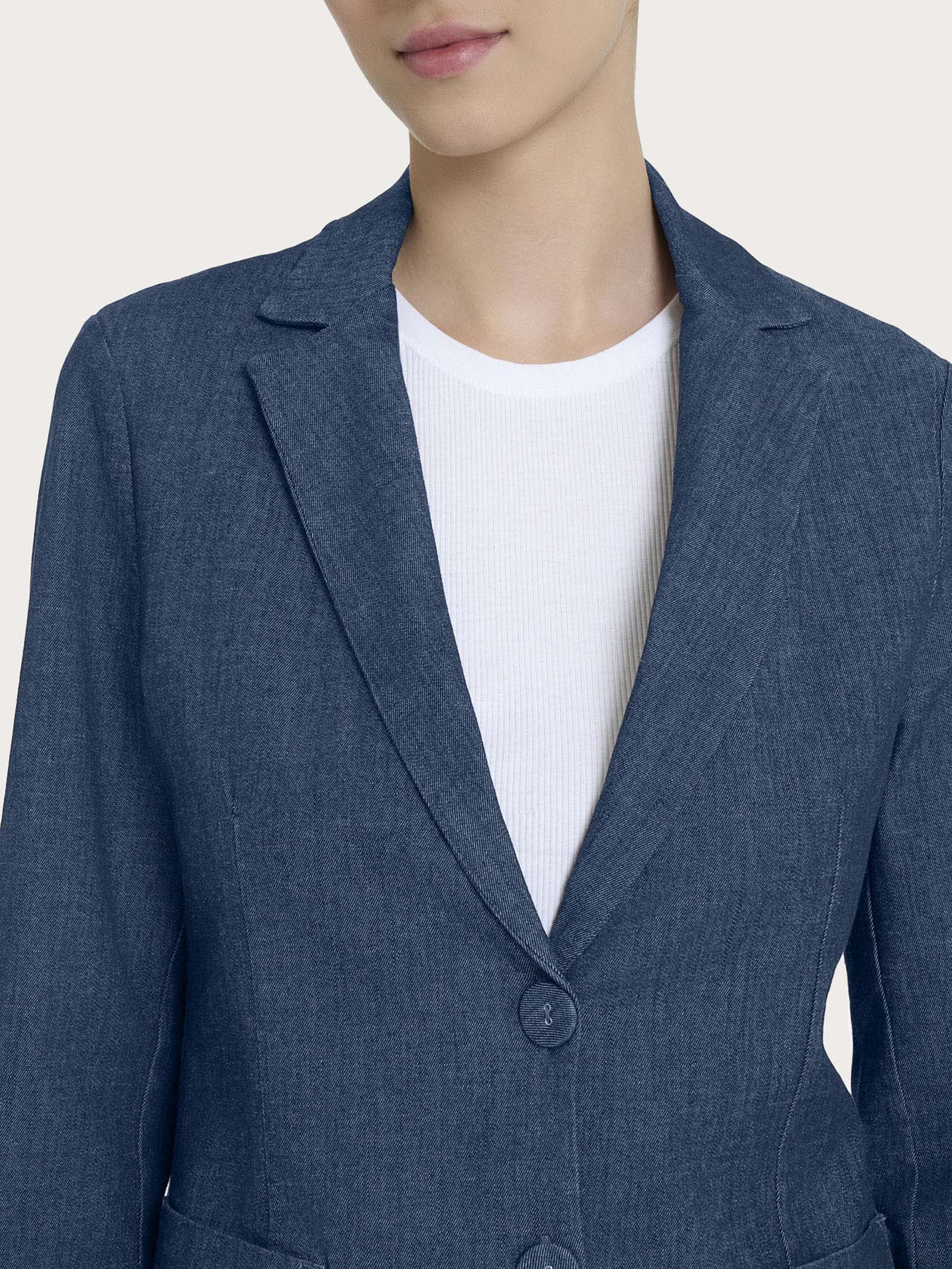 Blazer due bottoni in Light Denim Blu Donna - Ragno