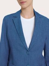 Blazer due bottoni in Light Denim Blu Donna - Ragno