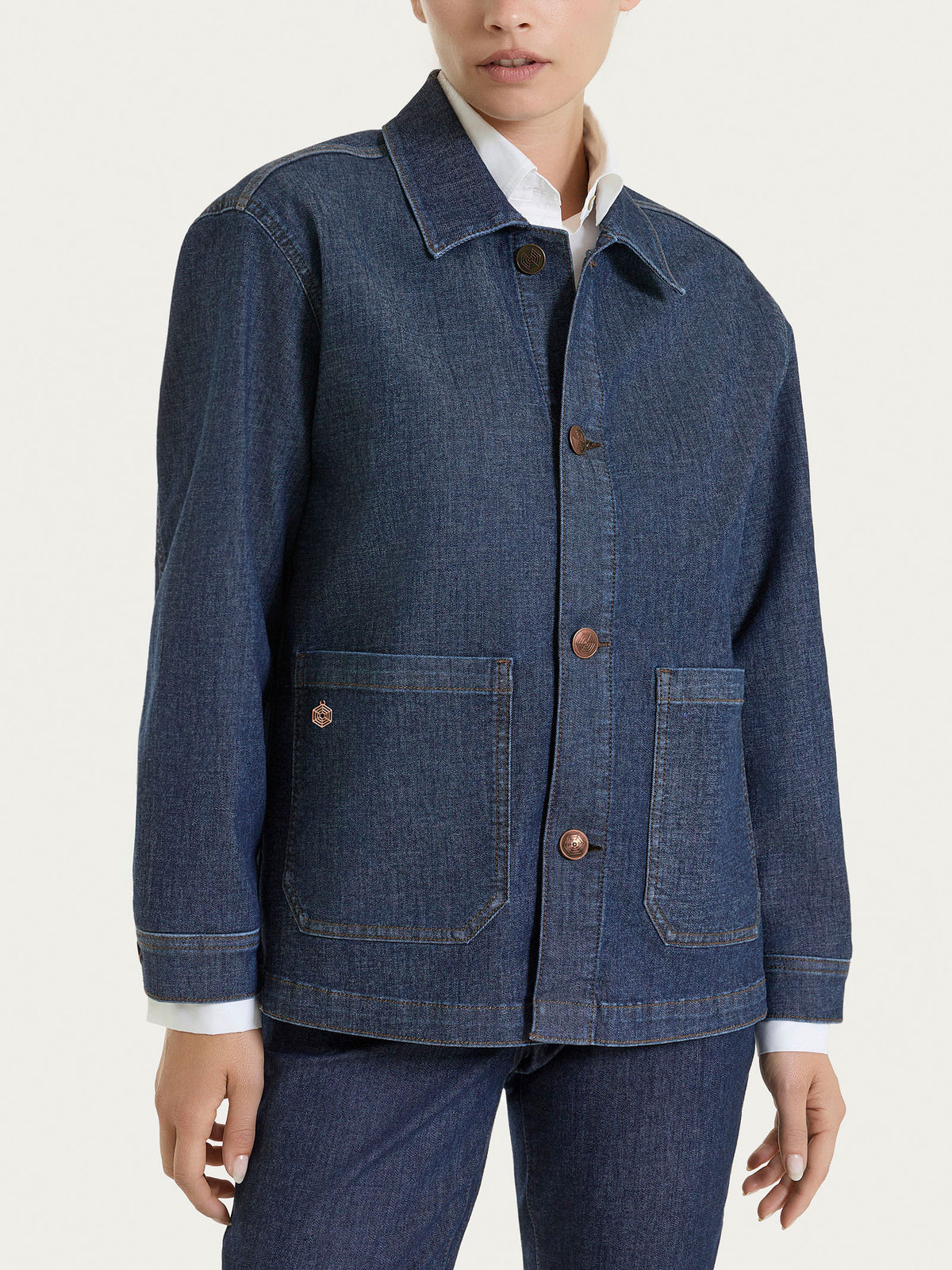 Giubbotto in Light Denim Viola Donna - Ragno