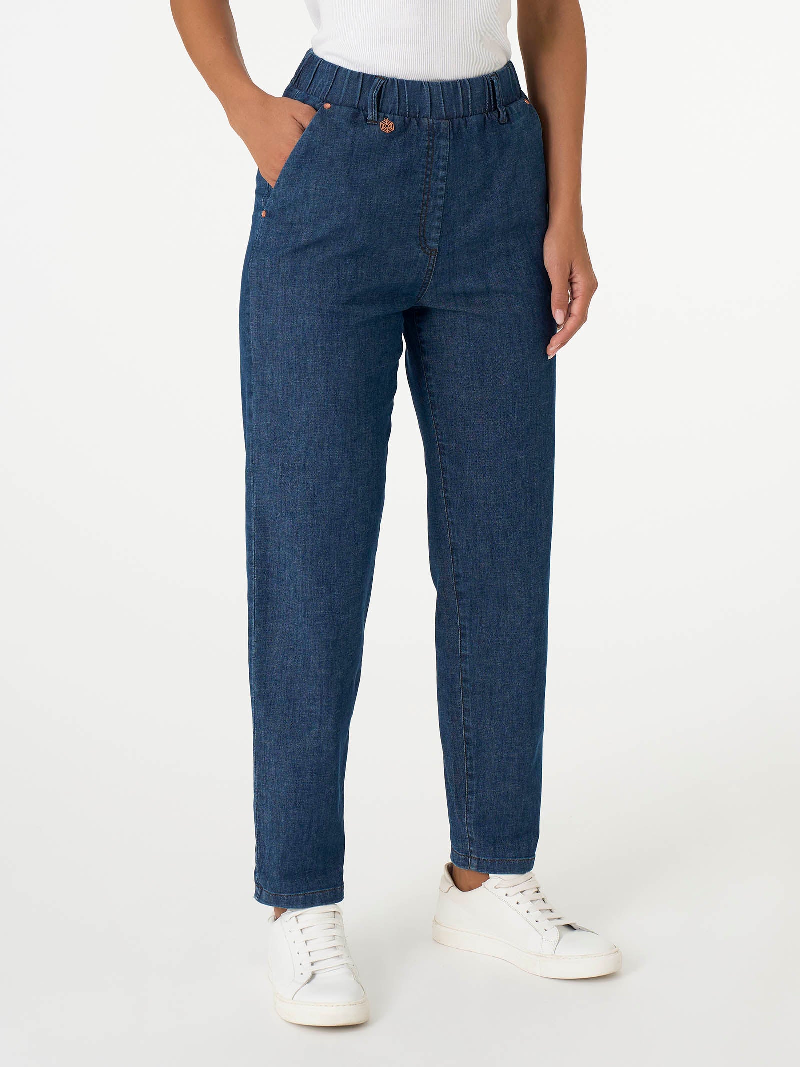 Jeans Carrot in Light Denim -  - Ragno