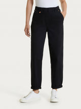Jeans de corte acampanado con bolsillos en Light Denim Negro para mujer - Ragno
