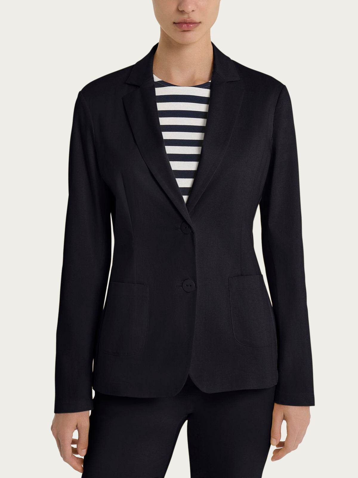 Blazer con due bottoni in Satin Power Neri Donna - Ragno