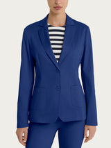 Blazer con due bottoni in Satin Power Blu Donna - Ragno