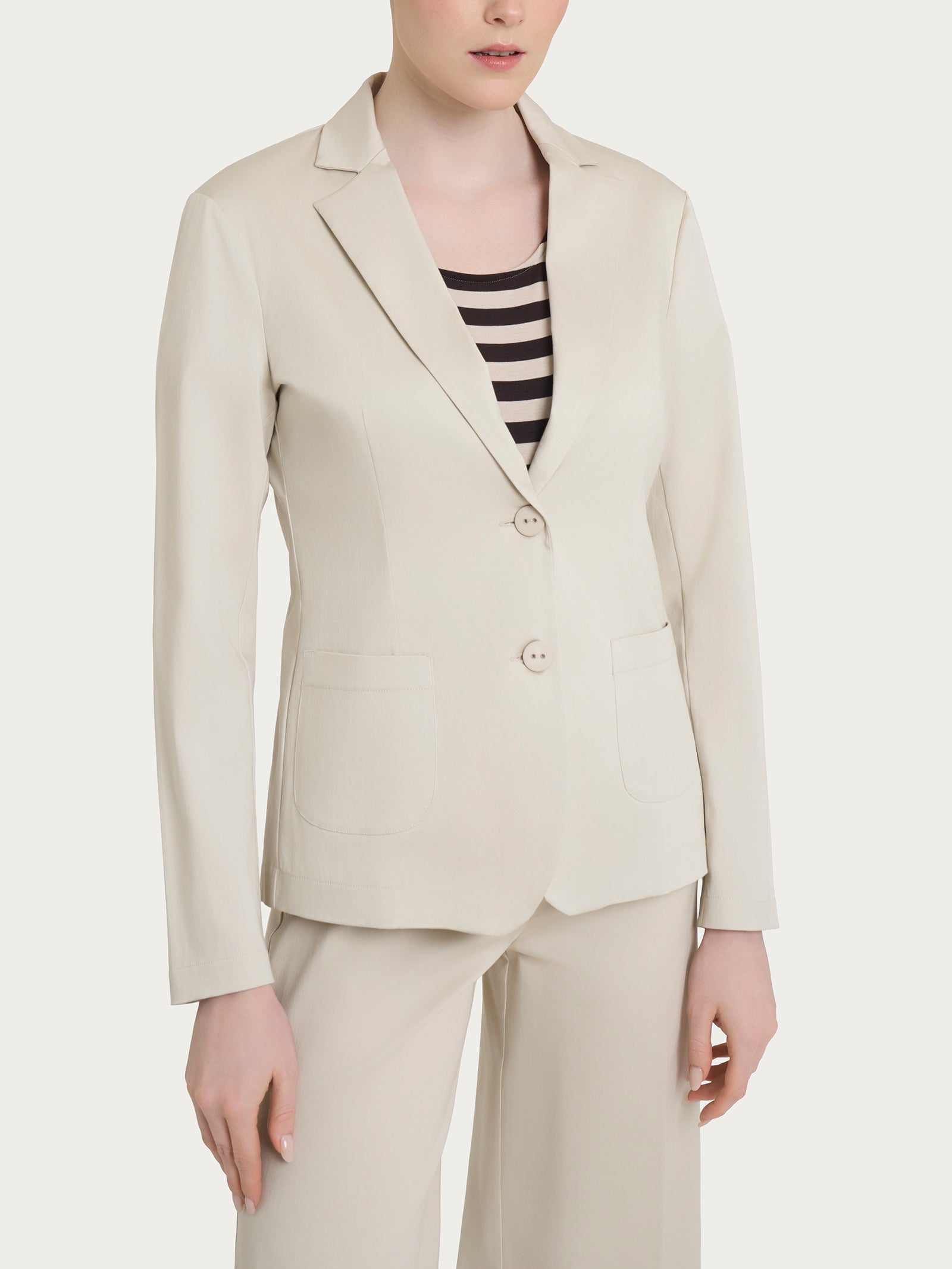 Blazer con due bottoni in Satin Power Bianchi Donna - Ragno