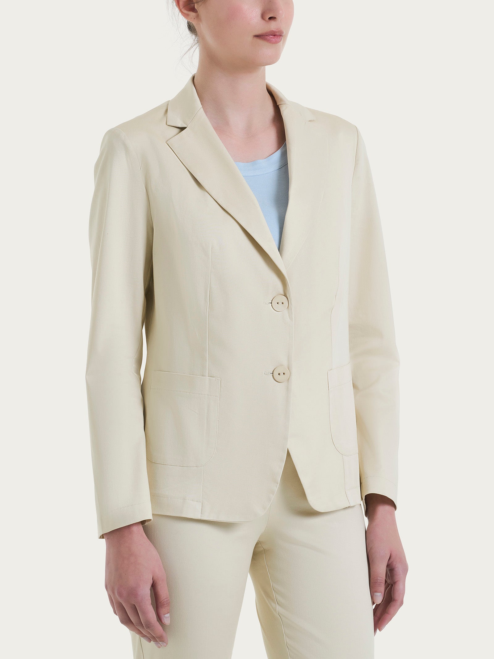 Blazer con due bottoni in Satin Power Marroni Donna - Ragno