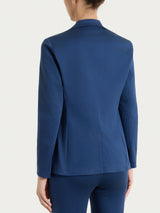 Blazer con due bottoni in Satin Power Blu Donna - Ragno