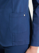 Blazer con due bottoni in Satin Power Blu Donna - Ragno