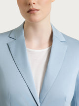 Blauer Power-Satin-Zweiknopf-Blazer für Damen - Ragno