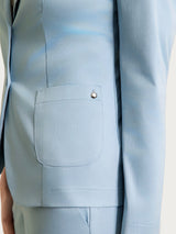 Blauer Power-Satin-Zweiknopf-Blazer für Damen - Ragno