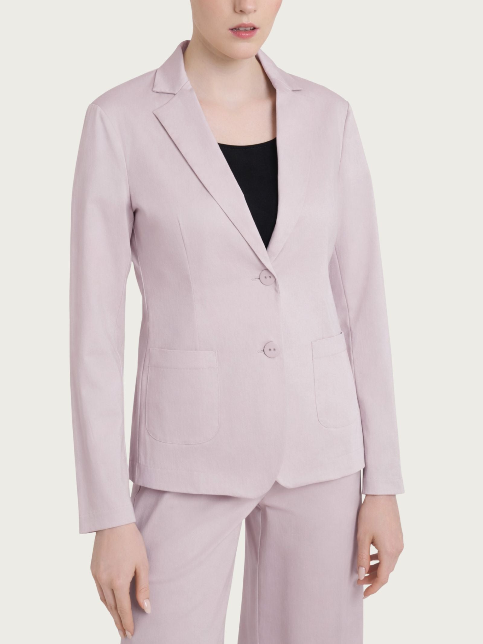 Blazer con due bottoni in Satin Power Rosa Donna - Ragno