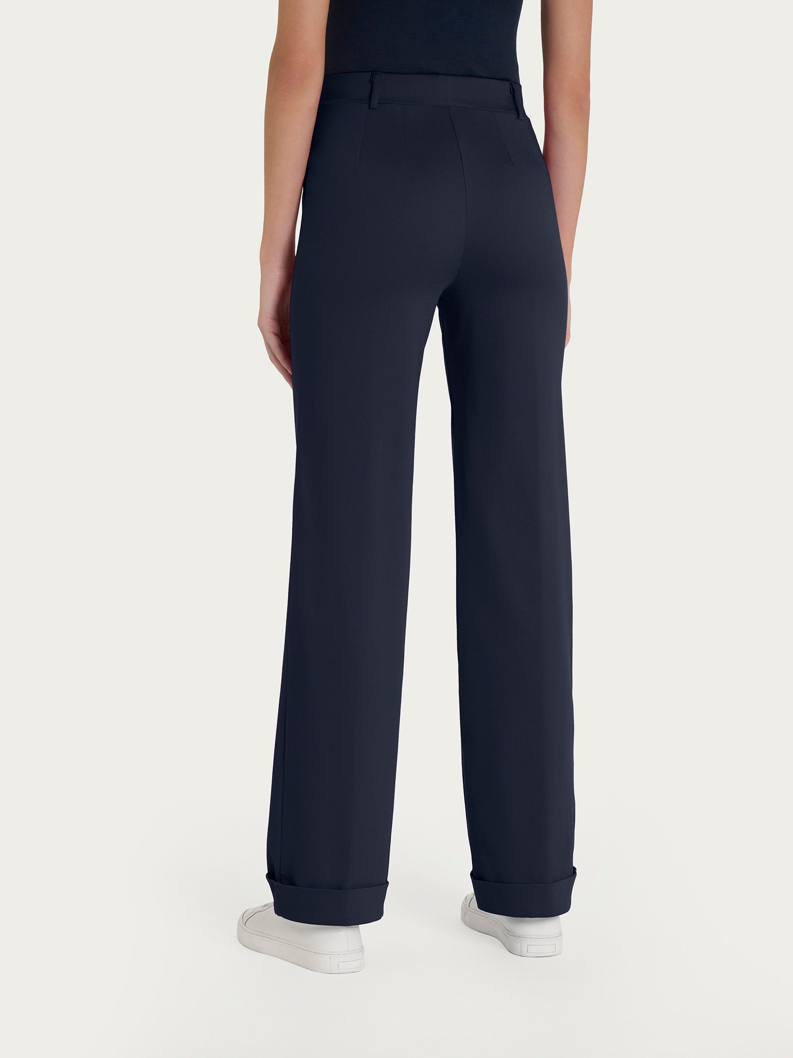 RAGNO Pantalone Chino Satin Power – Primavera/Estate, Modello Dn22p7 078, Colore Blu, 100% Cotone