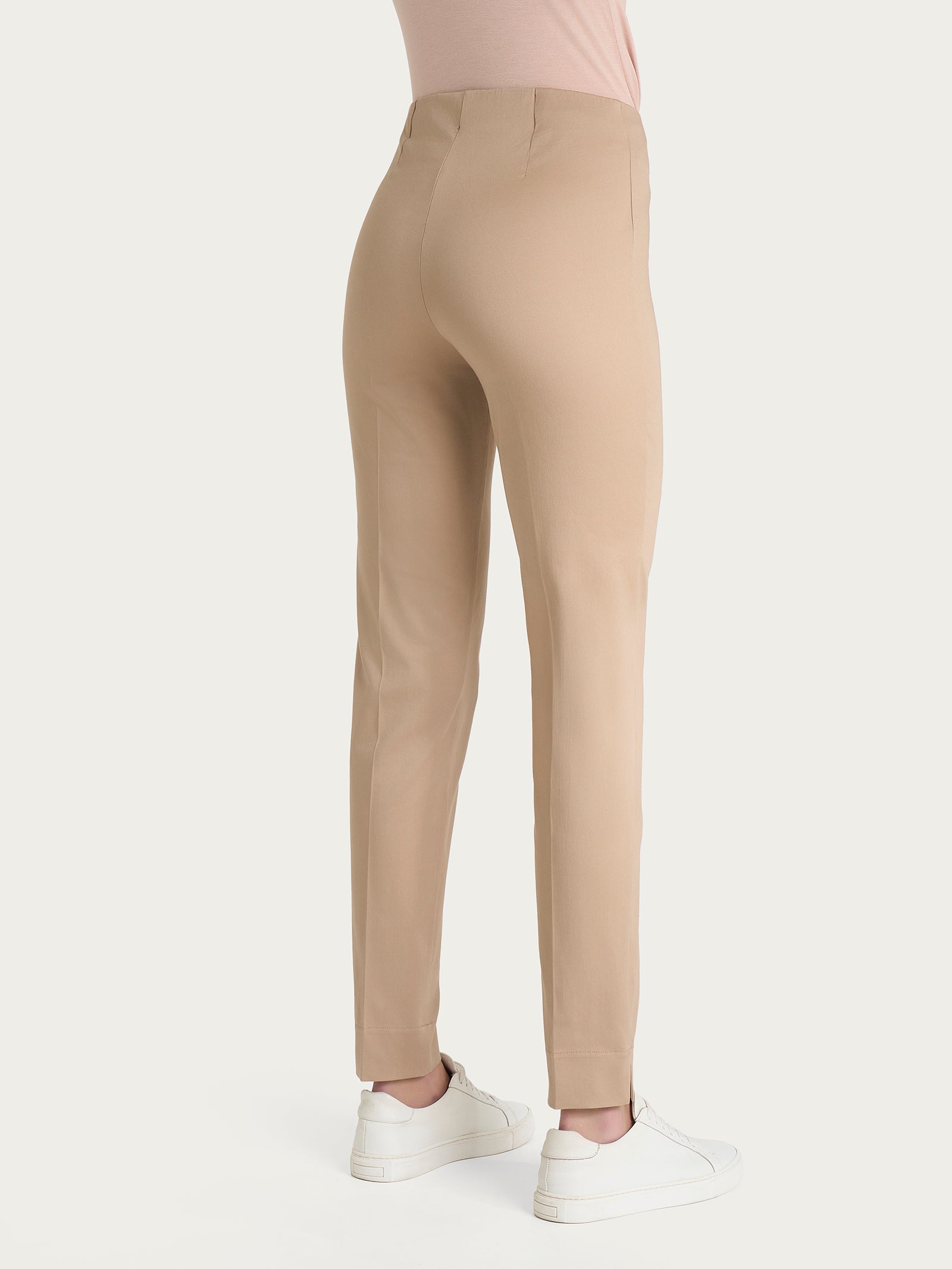 Pantalone a sigaretta con spacchetti in Satin Power -  - Ragno