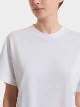 Maglietta con manica over in Slub Jersey Bianchi Donna - Ragno