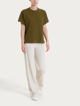 Maglietta con manica over in Slub Jersey Verdi Donna - Ragno