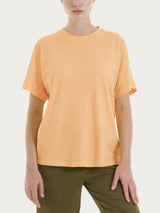 Maglietta con manica over in Slub Jersey Arancioni Donna - Ragno