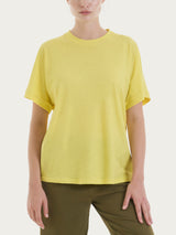 Maglietta con manica over in Slub Jersey Gialli Donna - Ragno