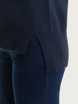 Maglia smanicata in Super Soft Blu Donna - Ragno