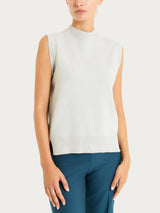 Maglia smanicata in Super Soft Bianchi Donna - Ragno