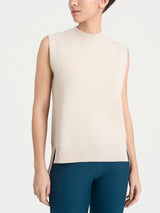 Maglia smanicata in Super Soft Bianchi Donna - Ragno