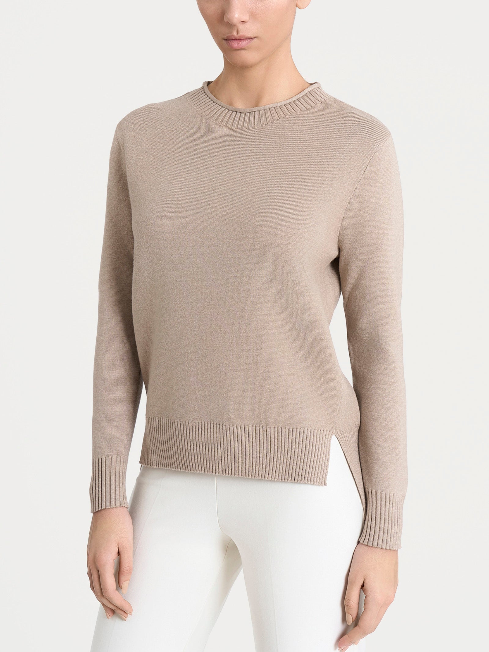 Maglia girocollo in Super Soft  Marroni Donna - Ragno