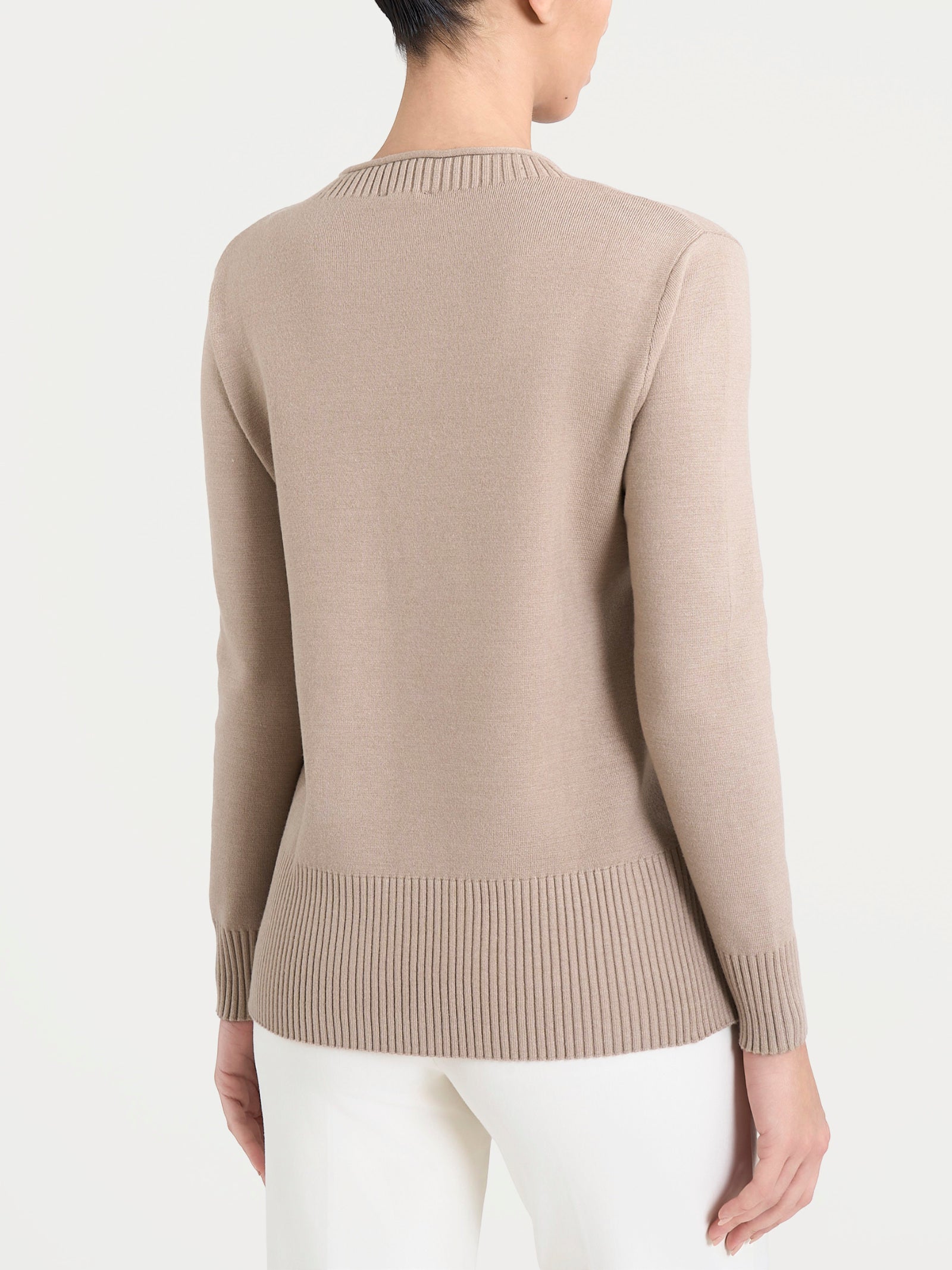 Maglia girocollo in Super Soft  Marroni Donna - Ragno