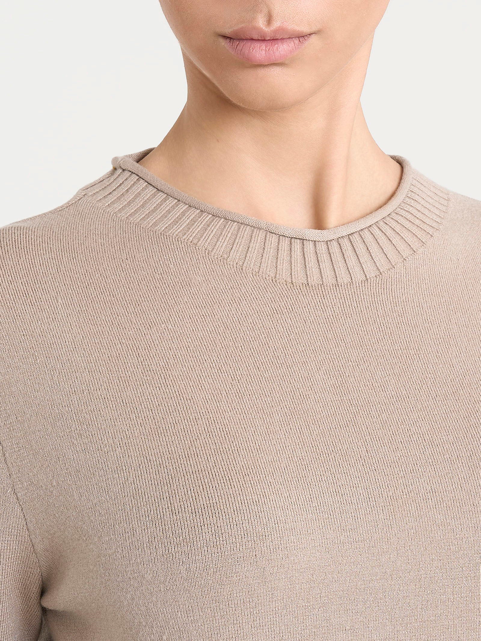 Maglia girocollo in Super Soft  Marroni Donna - Ragno