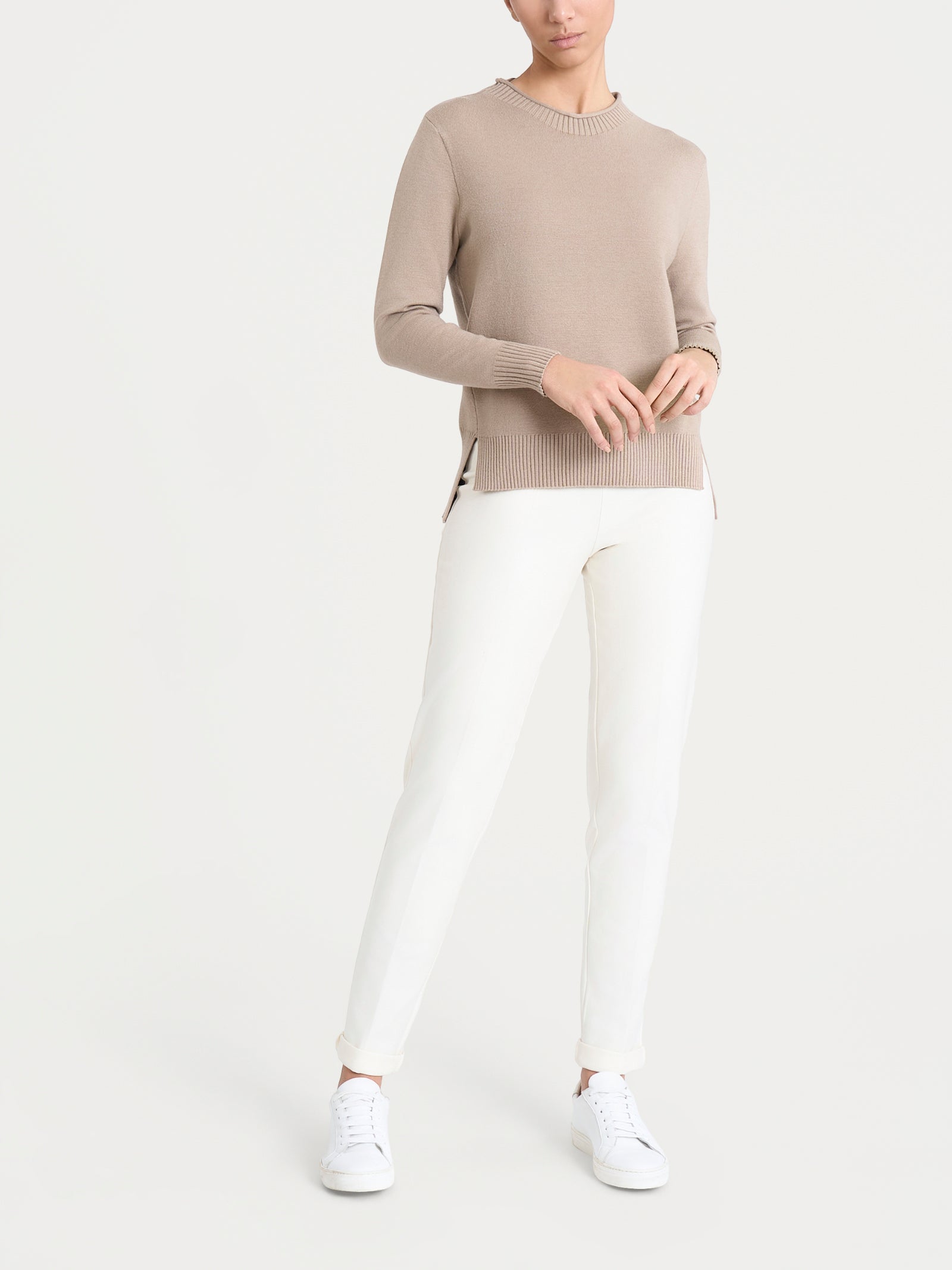 Maglia girocollo in Super Soft Cammello – Ragno