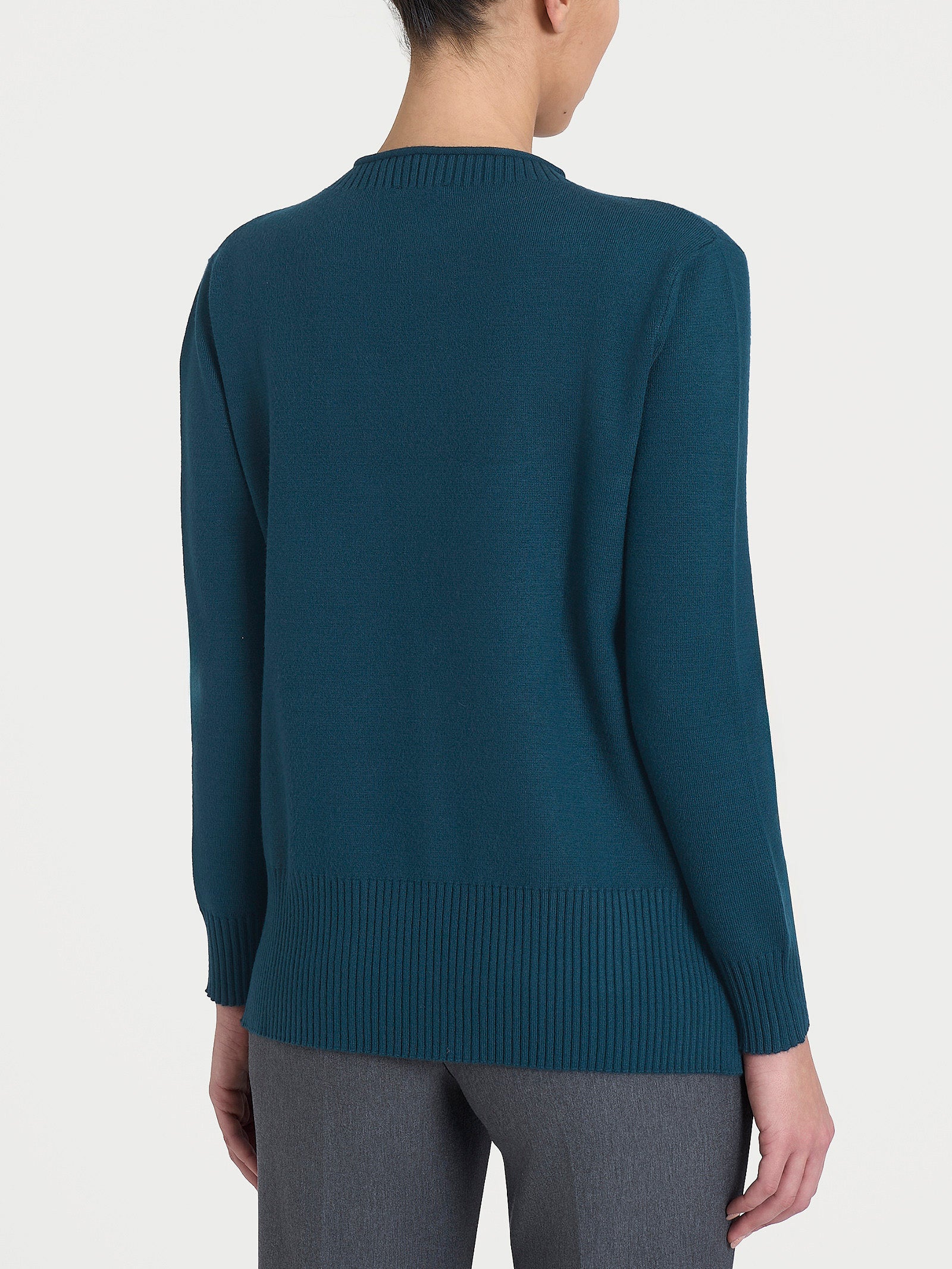 Maglia girocollo in Super Soft  Blu Donna - Ragno