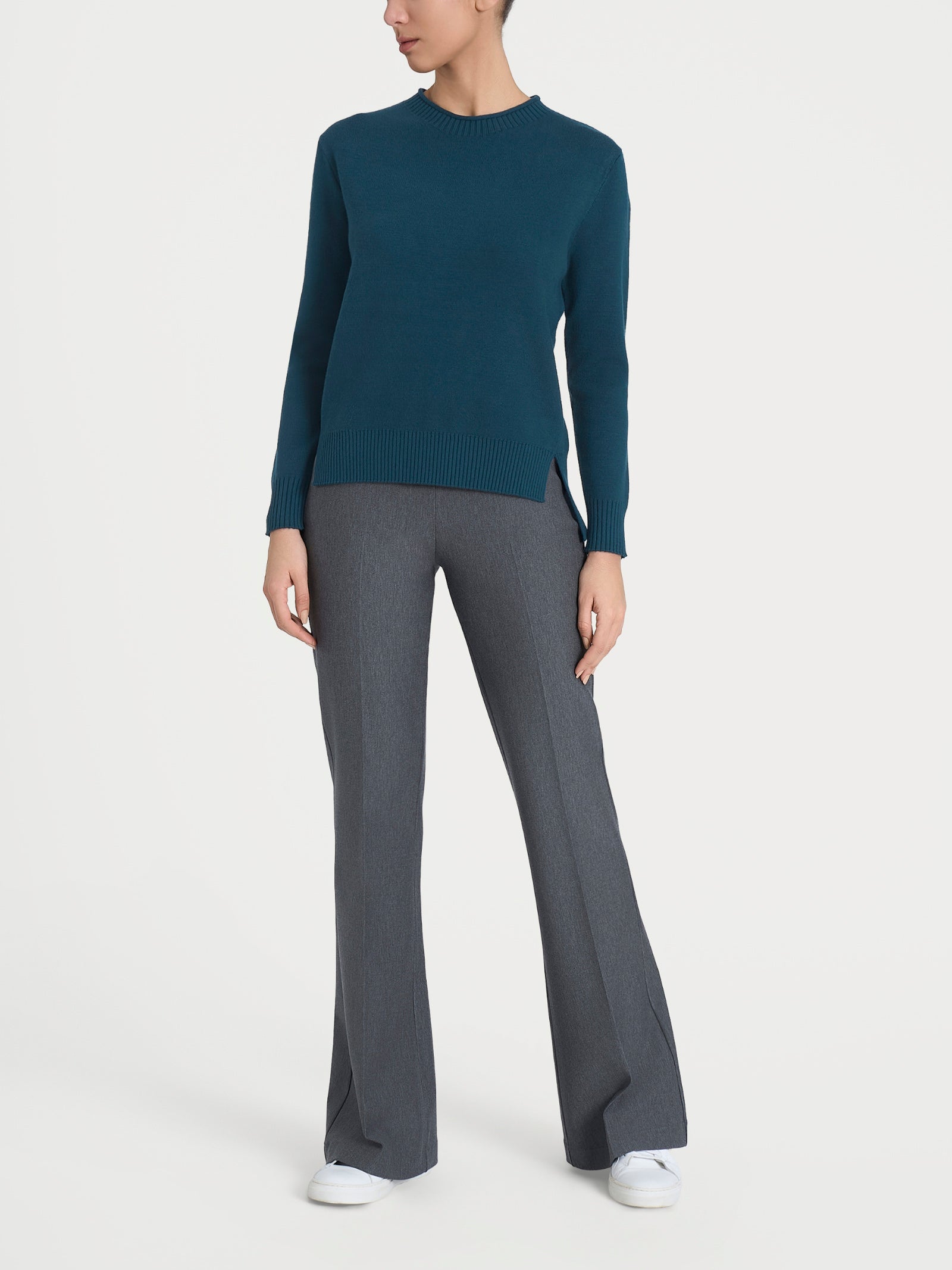 Maglia girocollo in Super Soft  Blu Donna - Ragno