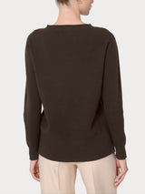Maglia girocollo in Super Soft  Marroni Donna - Ragno