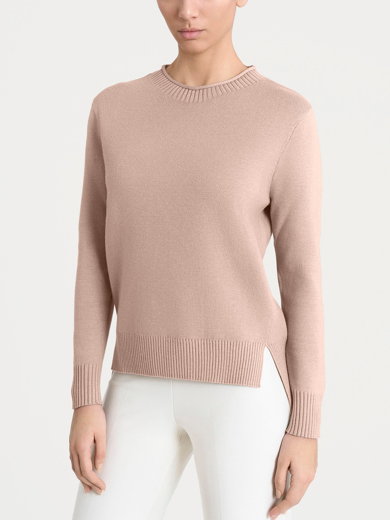 Maglia girocollo in Super Soft  Rosa Donna - Ragno
