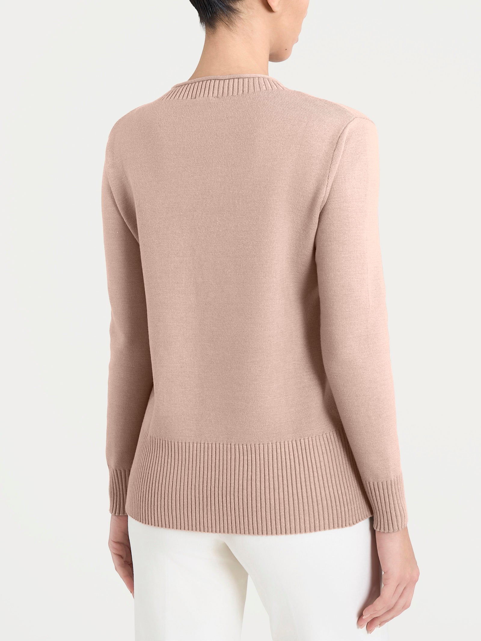 Maglia girocollo in Super Soft  Rosa Donna - Ragno