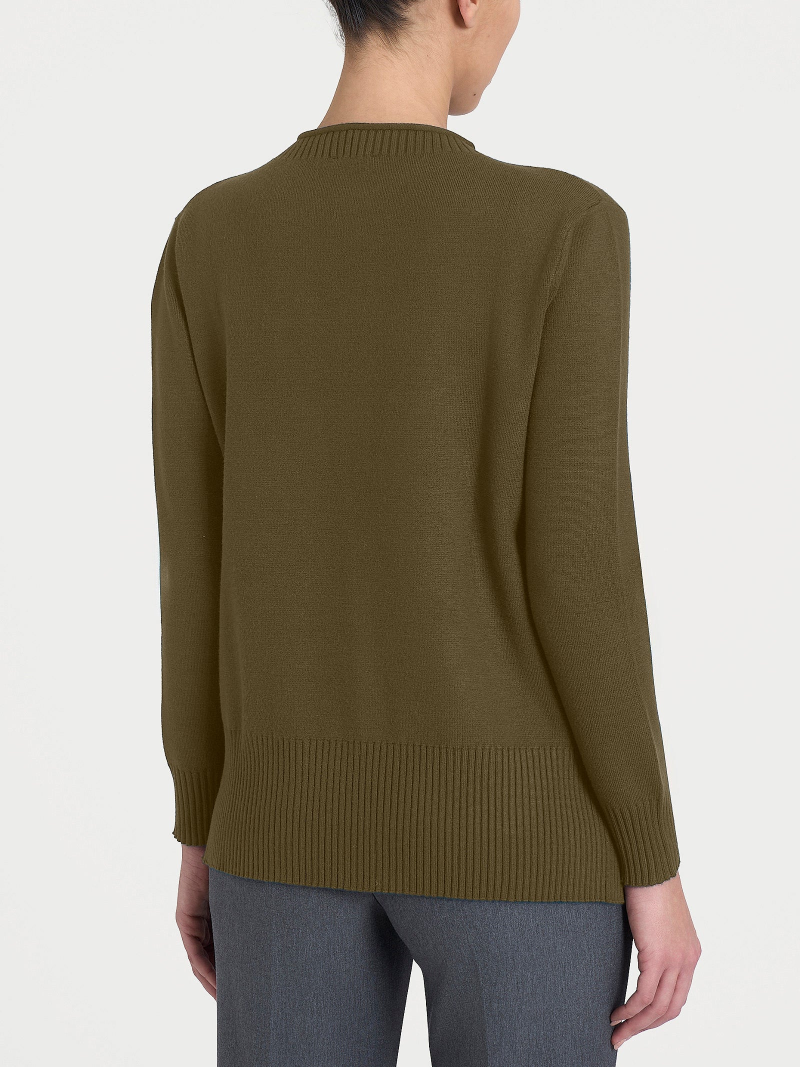 Maglia girocollo in Super Soft  Verdi Donna - Ragno