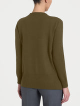Maglia girocollo in Super Soft  Verdi Donna - Ragno