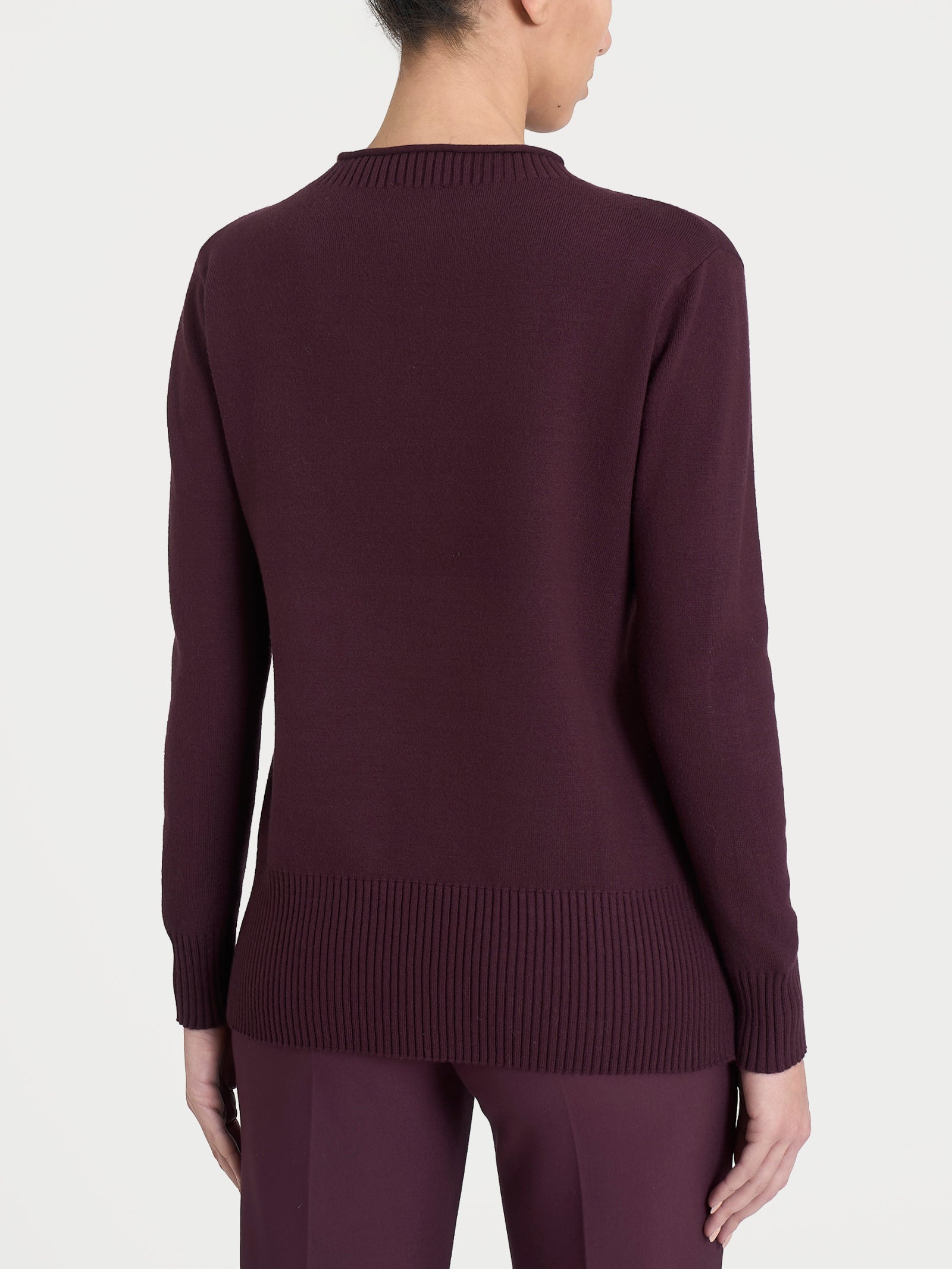 Maglia girocollo in Super Soft  Viola Donna - Ragno