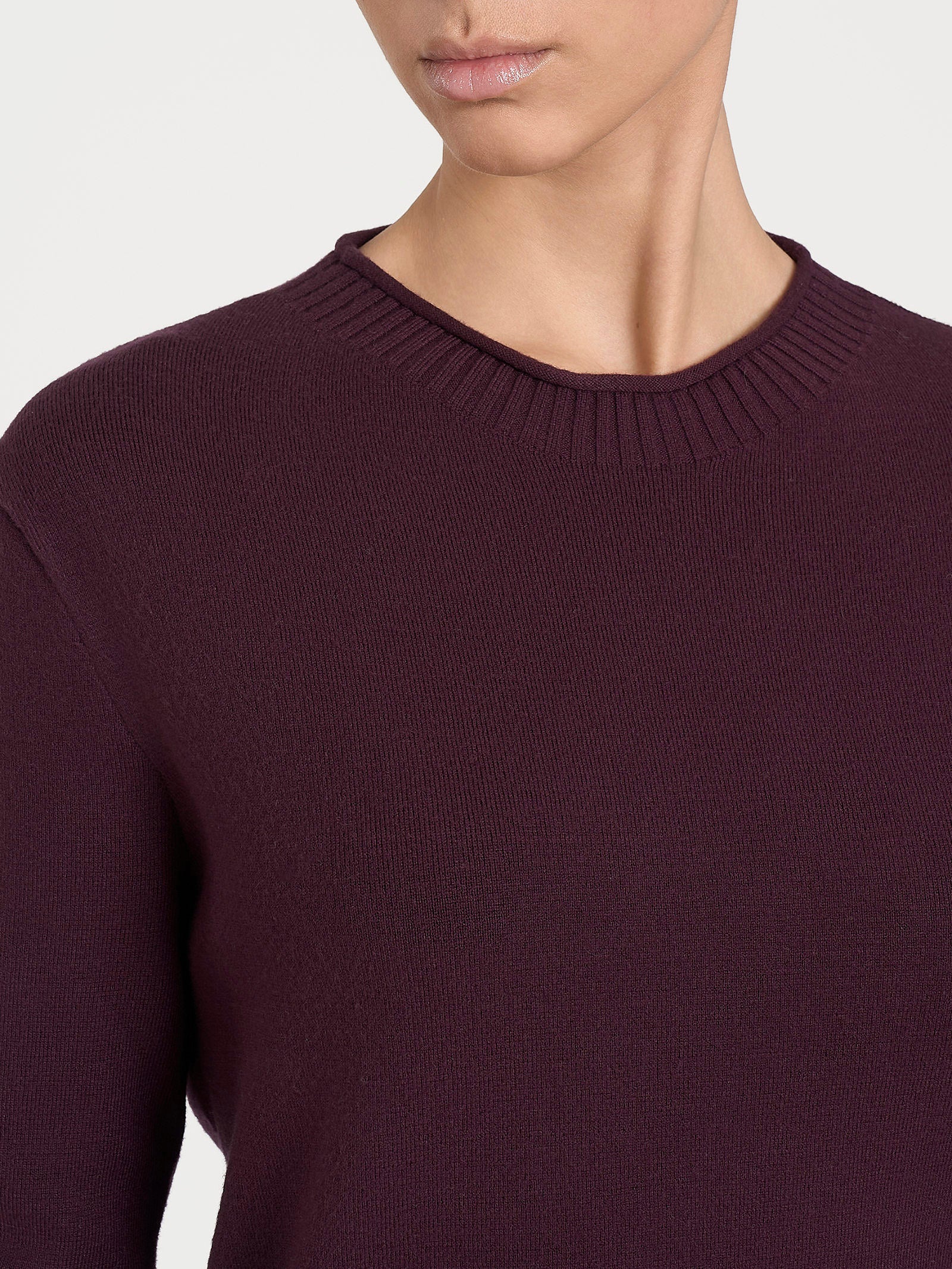 Maglia girocollo in Super Soft  Viola Donna - Ragno