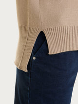 Cardigan con zip asimmetrico in Super soft Marroni Donna - Ragno