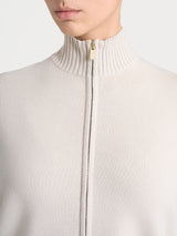 Cardigan con zip asimmetrico in Super soft Bianchi Donna - Ragno